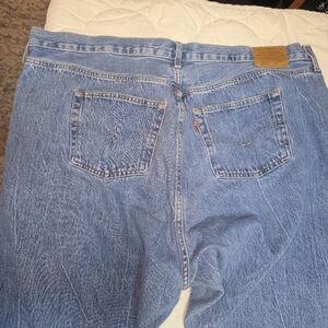 Levi’s 501 ’81 Premium Women’s 22W Short High Rise Straight Jeans Waterless Blue